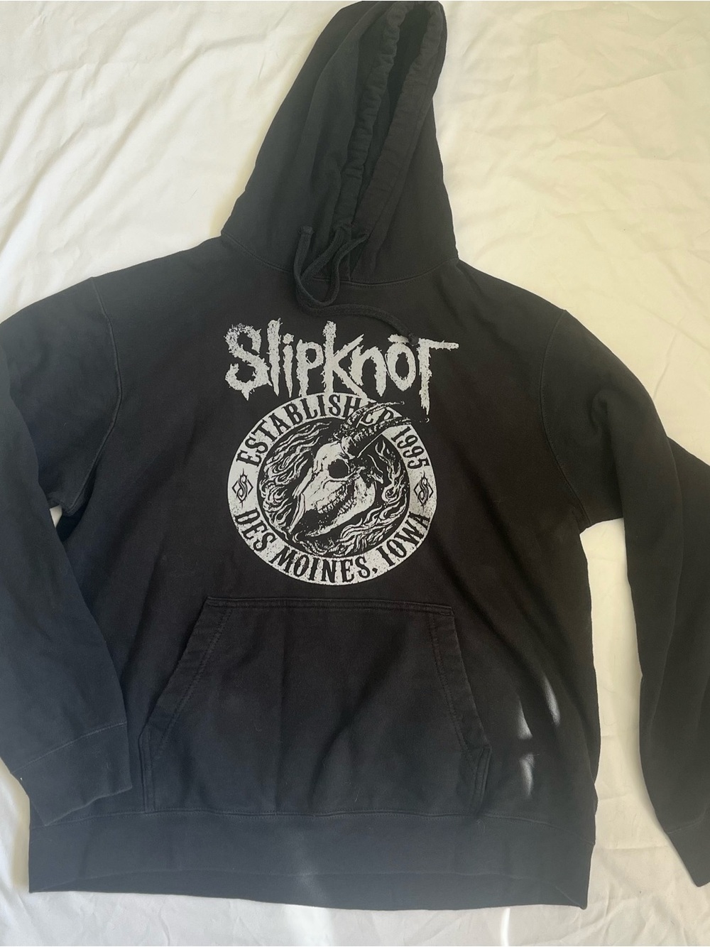 Slipknot Black Crewneck Graphic Sweatshirt - Men's Band Pullover Size L